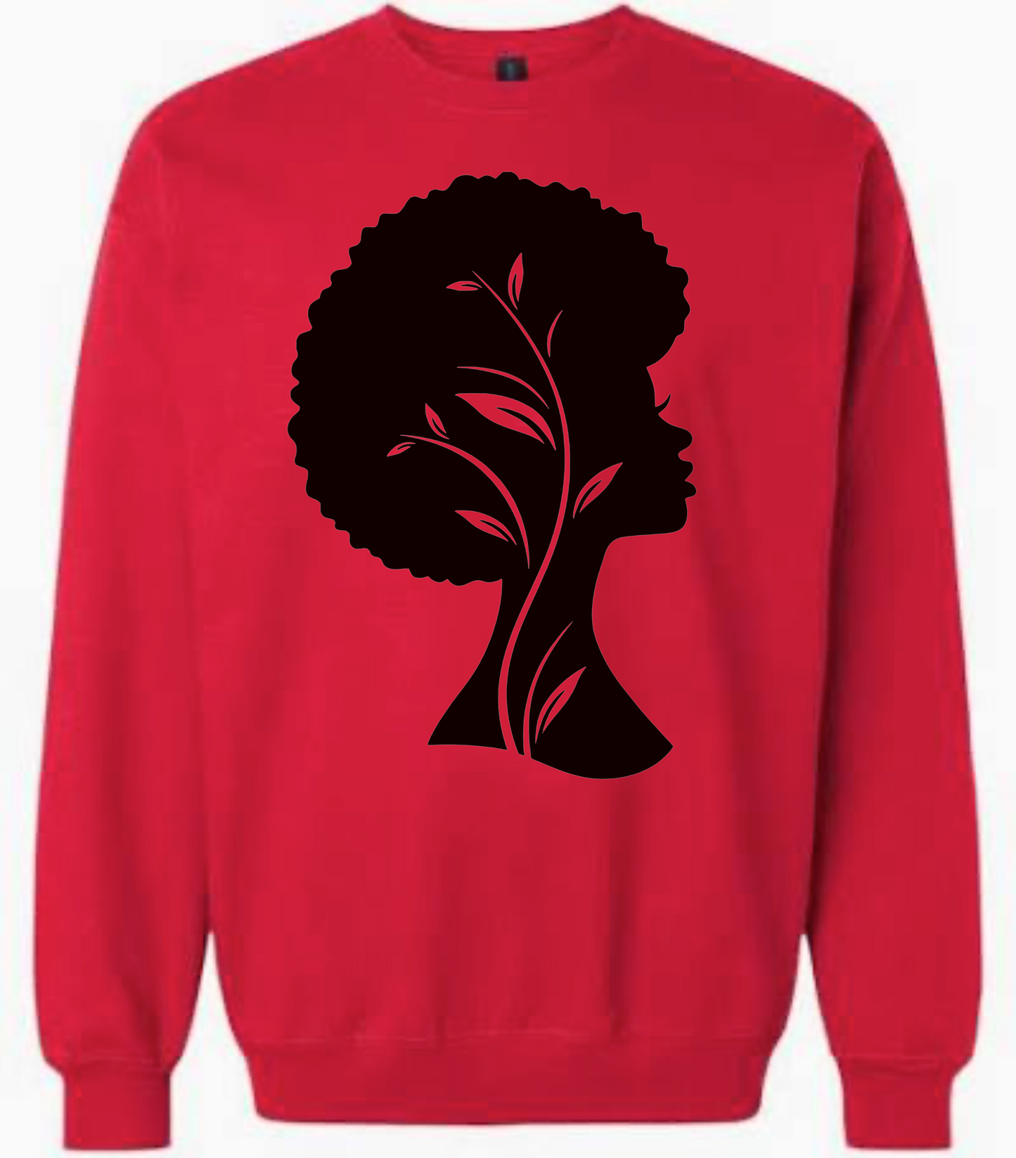 Rooted Connection Crewneck Sweatshirt – Tree Woman Design