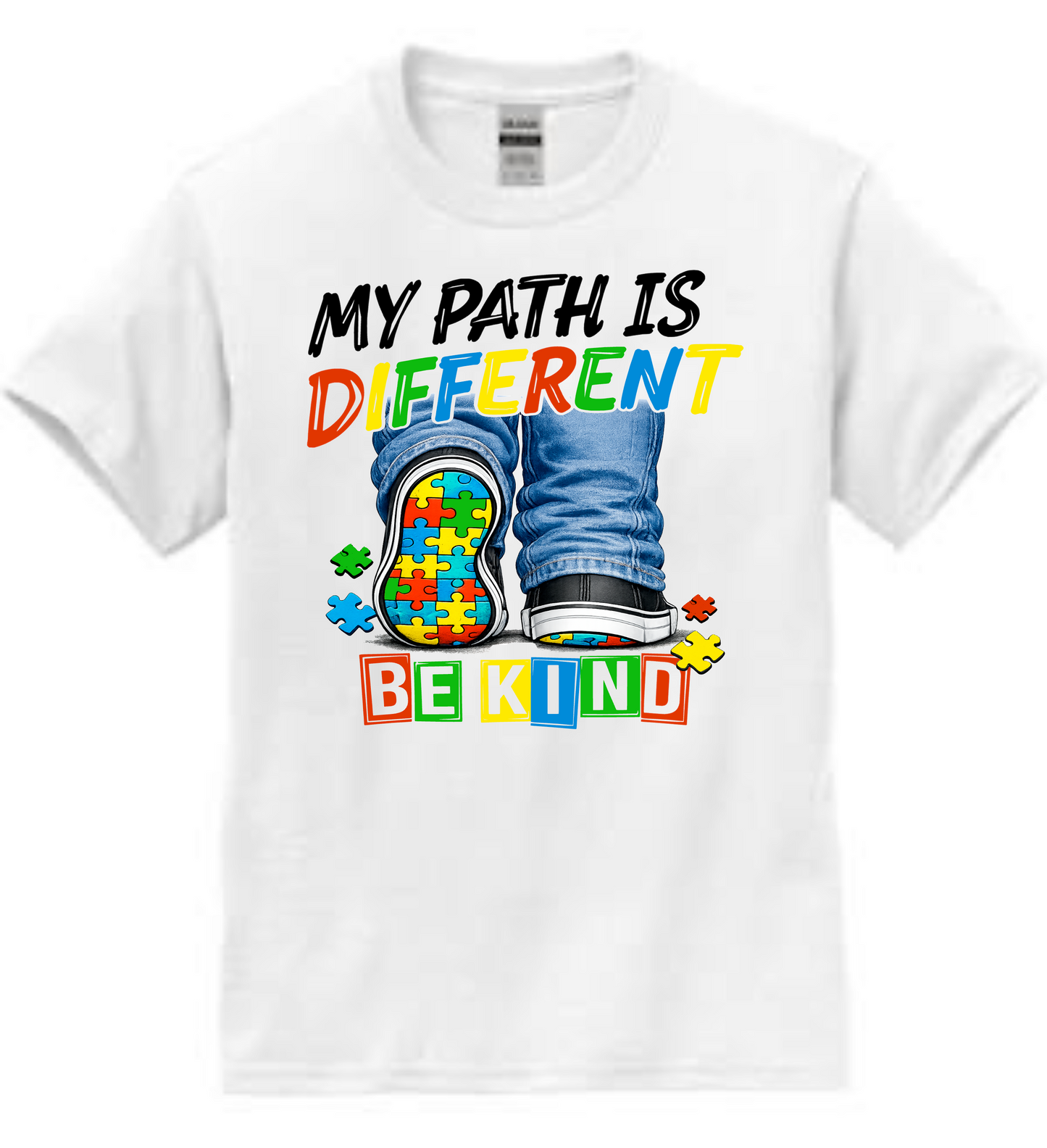 Autism Awareness Shirt – My Path Is Different Be Kind T-Shirt