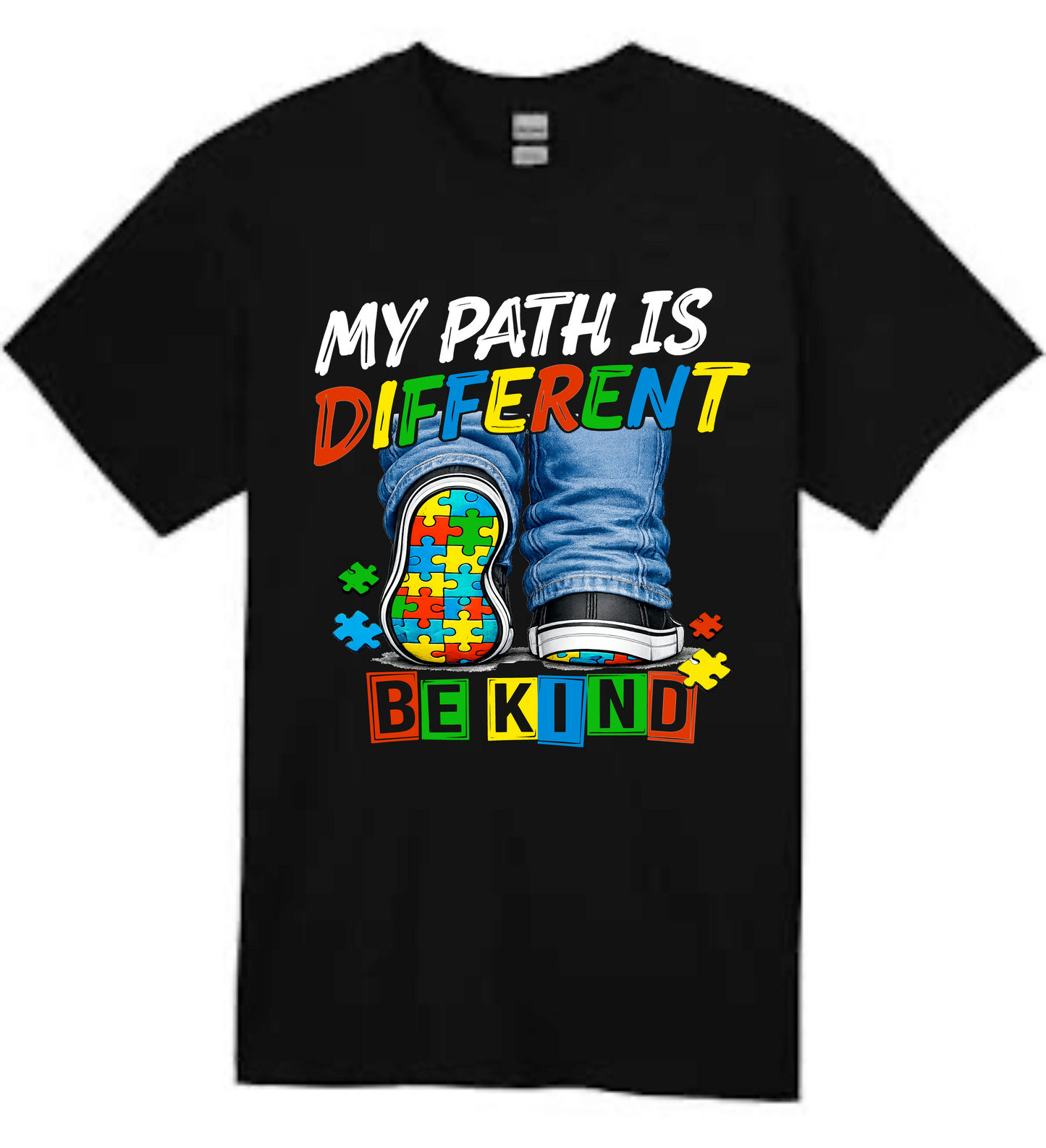 Autism Awareness Shirt – My Path Is Different Be Kind T-Shirt
