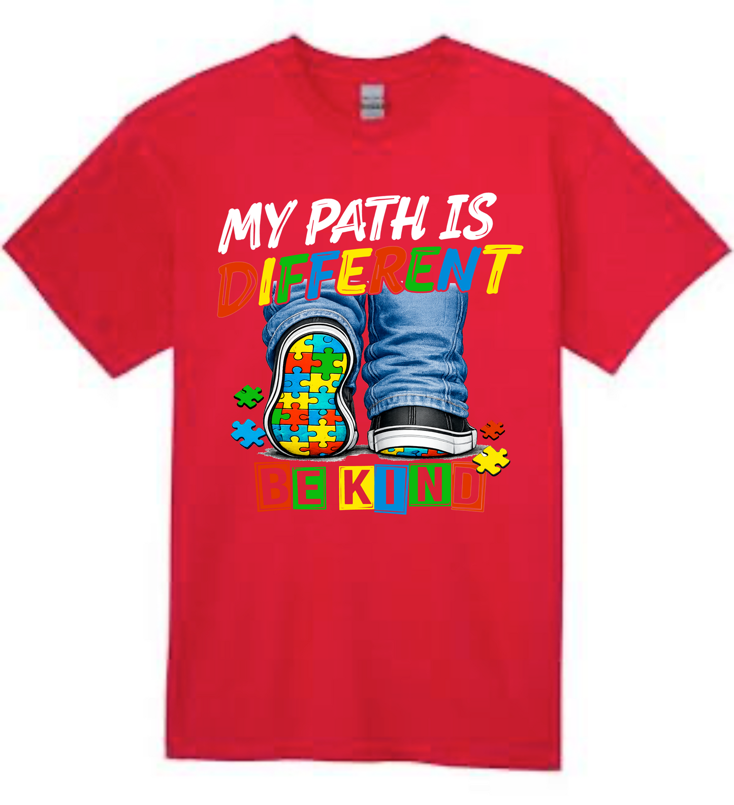 Autism Awareness Shirt – My Path Is Different Be Kind T-Shirt