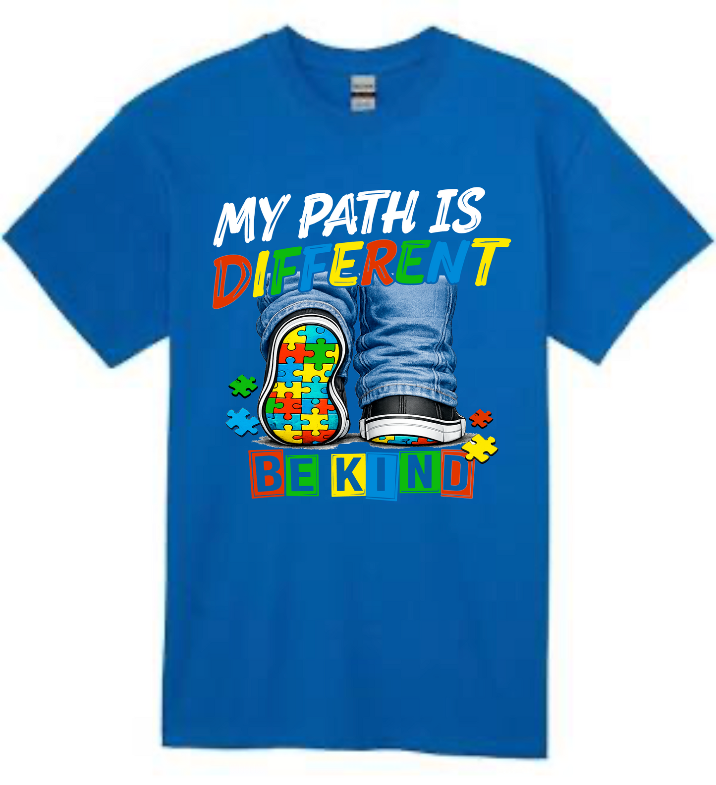 Autism Awareness Shirt – My Path Is Different Be Kind T-Shirt